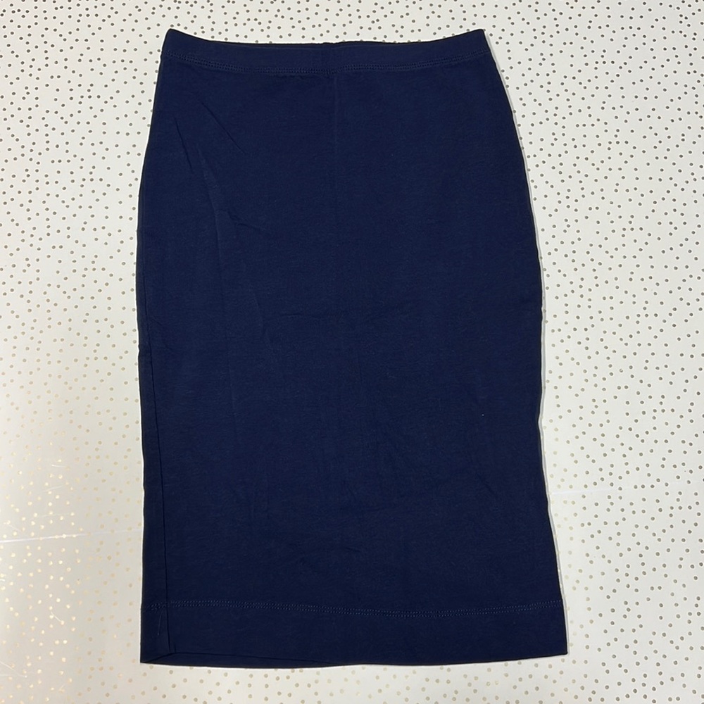 Royal Blue Midi Skirt Stretchy Size XS
